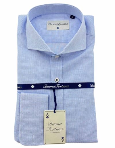 camisas buona fortuna comprar online camisas italianas exlusivas microestampada azul shop detalle