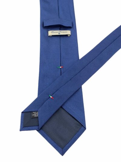 corbata tejida jacquard buona fortuna comprar online corbatas italianas exclusivas shop lisa azul marino