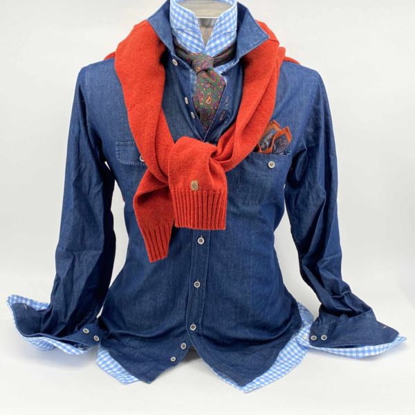 combinacion de otono camisas corbatas jerseis pashminas pochettes zapatos exclusivos buona fortuna comprar online moda italiana y made in spain