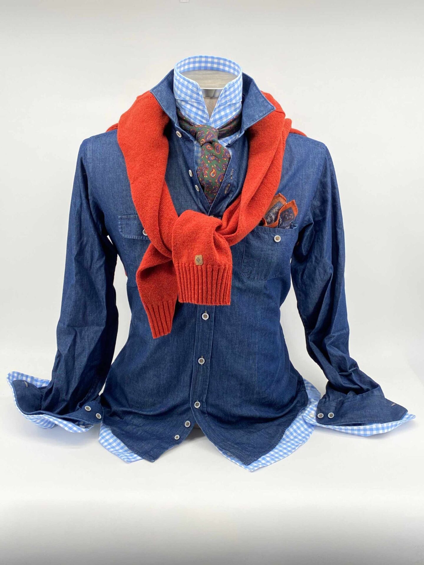 combinacion de otono camisas corbatas jerseis pashminas pochettes zapatos exclusivos buona fortuna comprar online moda italiana y made in spain