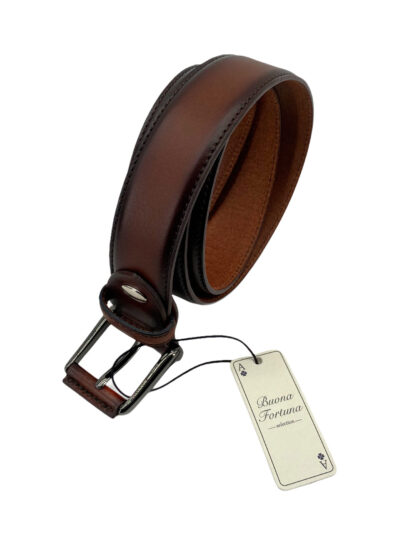 cinturon piel buona fortuna comprar online cinturones exclusivos shop marron