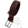 cinturon piel trenzada buona fortuna comprar online cinturones exclusivos shop marron