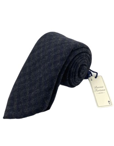 corbata lana siete pliegues buona fortuna comprar online corbatas italianas exclusivas shop azul marino y gris azulado