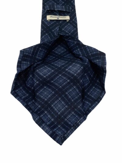 corbata lana siete pliegues buona fortuna comprar online corbatas italianas exclusivas shop azul marino y gris azulado