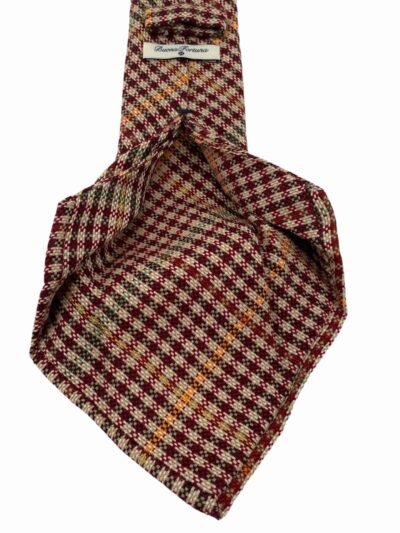 corbata lana siete pliegues buona fortuna comprar online corbatas italianas exclusivas shop cuadro harrys marron cereza crema