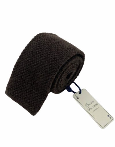 corbata punto cashmere buona fortuna comprar online corbatas italianas exclusivas shop marron oscuro