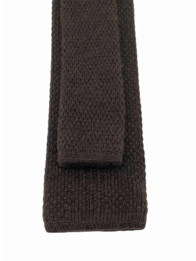 corbata punto cashmere buona fortuna comprar online corbatas italianas exclusivas shop marron oscuro