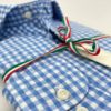 camisas buona fortuna comprar online camisas italianas exlusivas cuadros celeste y blanco
