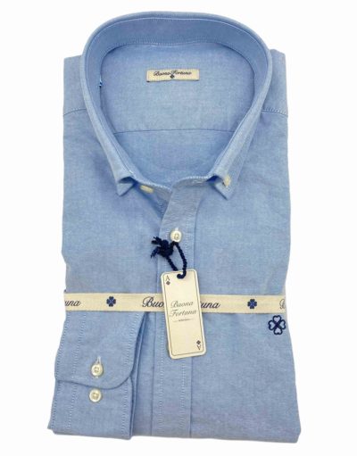 camisas buona fortuna comprar online camisas italianas exlusivas oxford azul celeste