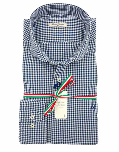 camisas buona fortuna comprar online camisas italianas exlusivas vichy marino y blanco