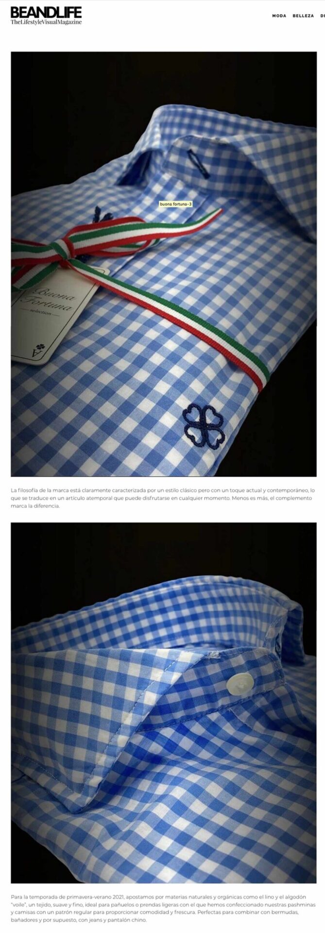 articulo beandlife 2021 buona fortuna tienda online de ropa para hombre exclusiva marca de moda comprar online