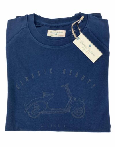 comprar sudaderas sport tienda online ropa hombre exclusiva sudadera vespa azul marino sport shop 1