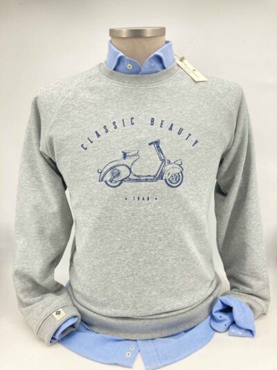 comprar sudaderas sport tienda online ropa hombre exclusiva sudadera vespa gris sport shop