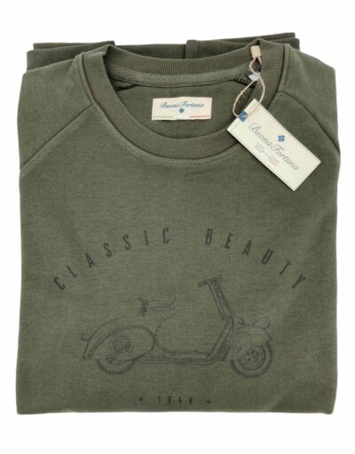 comprar sudaderas sport tienda online ropa hombre exclusiva sudadera vespa verde kaki sport shop