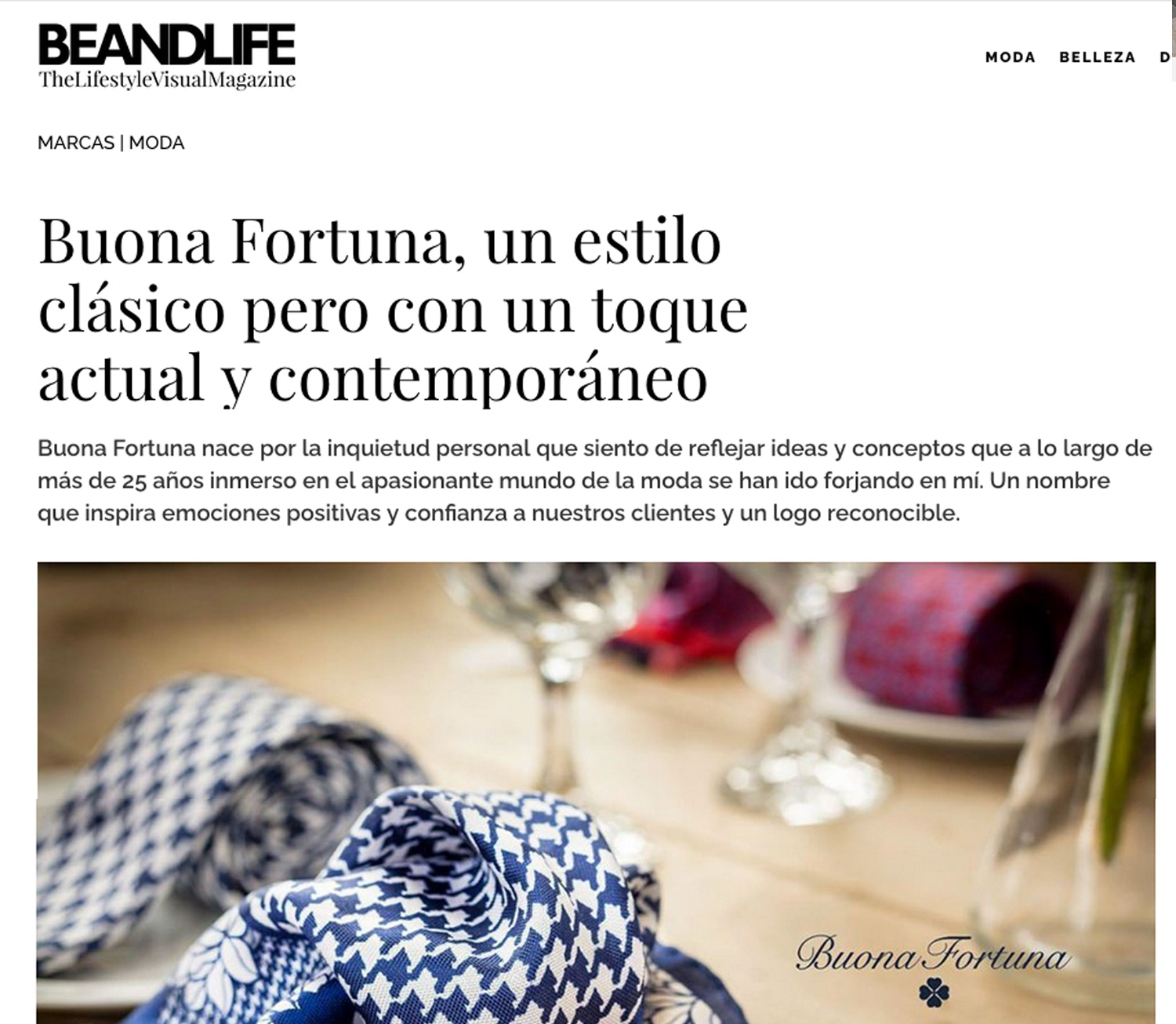portada articulo beandlife 2021 buona fortuna tienda online de ropa para hombre exclusiva marca de moda comprar online