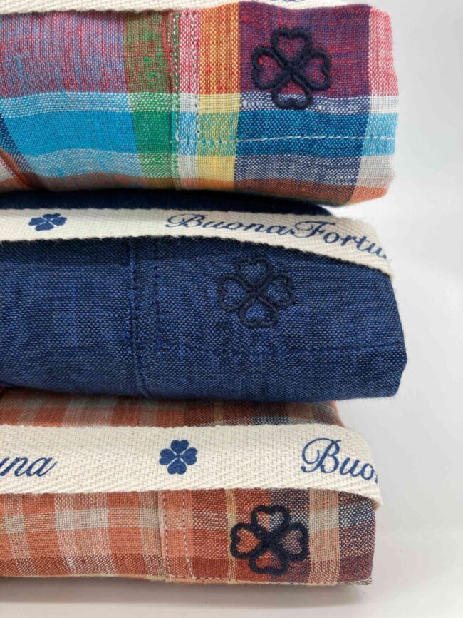 comprar camisas lino hombre lisas cuadros buona fortuna