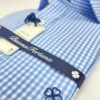 comprar-camisa-exclusiva-hombre-vestir-ceremonia-sport-algodon-cuadro-vichi-azul-detalle