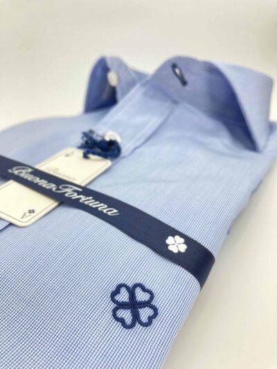 comprar camisa exclusiva hombre vestir ceremonia sport algodon micro cuadro azul shop