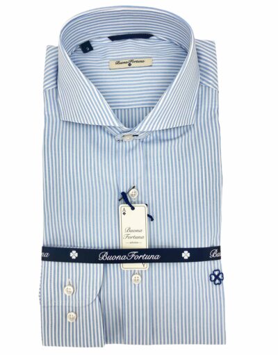 comprar camisa exclusiva hombre vestir ceremonia sport algodon rayas azules shop