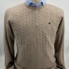 jersey lambswool caja trenzas ochos camel exclusivo sport otoño invierno detalle