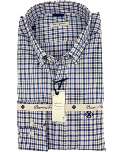 comprar camisa exclusiva hombre vestir ceremonia sport cuadros azules rojos shop