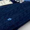 jersey lamswool caja trenzas ochos azul exclusivo sport otoño invierno detalle
