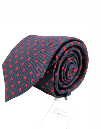 tienda online ropa hombre exclusiva corbatas ceremonia jaquard topos rojos shop