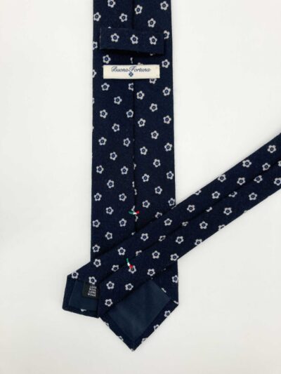 tienda online ropa hombre exclusiva corbatas ceremonia lana azul marino dibujos flores shop