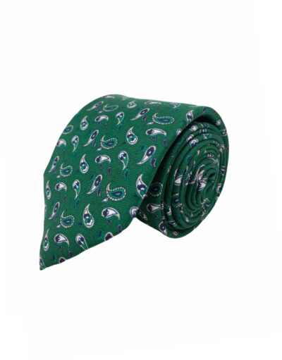 tienda online ropa hombre exclusiva corbatas ceremonia seda twill verde estampada amebas beig marino shop