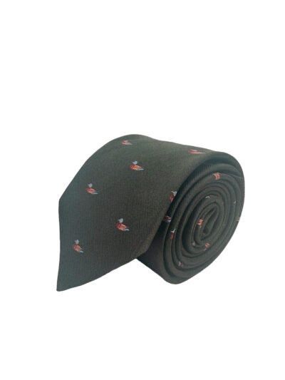 tienda online ropa hombre exclusiva corbatas ceremonia seda jaquard verde ingles patos caza shop