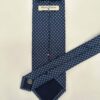 tienda online ropa hombre exclusiva corbatas ceremonia seda twill azul marino ovalos celestes detalle