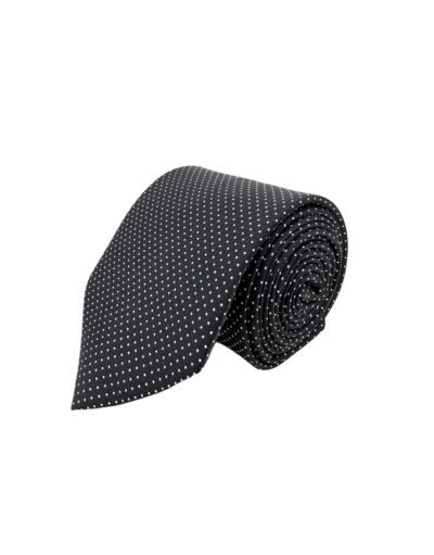 tienda online ropa hombre exclusiva corbatas ceremonia seda twill micro topo negro shop