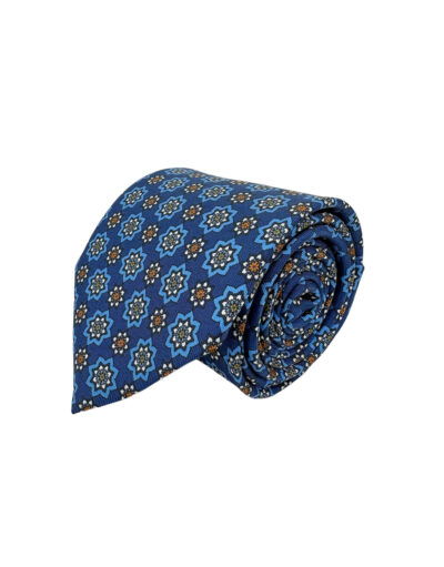 tienda online ropa hombre exclusiva corbatas ceremonia twill seda azul estrellas turquesas blancas tostadas shop