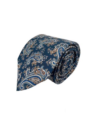 tienda online ropa hombre exclusiva corbatas ceremonia twill seda azul marino amebas camel crudo shop