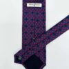 tienda online ropa hombre exclusiva corbatas ceremonia twill seda azul marino treboles buonafortuna burdeos detalle