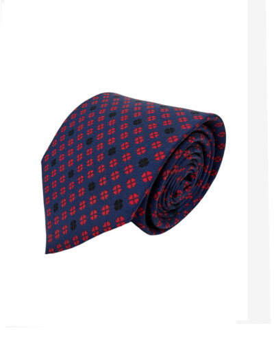 tienda online ropa hombre exclusiva corbatas ceremonia twill seda azul marino treboles buonafortuna burdeos shop