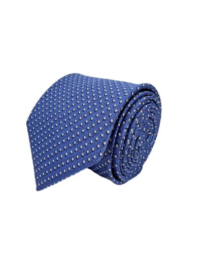 tienda online ropa hombre exclusiva corbatas ceremonia seda jacquard azul rombos blancos shop