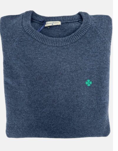 comprar jersey tienda online buona fortuna hombre invierno cuello caja azul marino lambswoll exclusivo