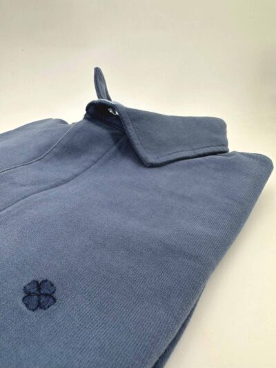 comprar polos online tienda online buona fortuna polo hombre invierno algodon azul jeans lavado exclusivo detalle