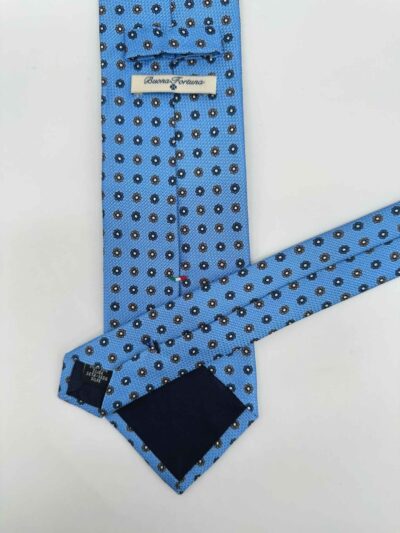 venta online corbata exclusiva garza tejida ceremonia azul celeste dibujo flor marino blanco