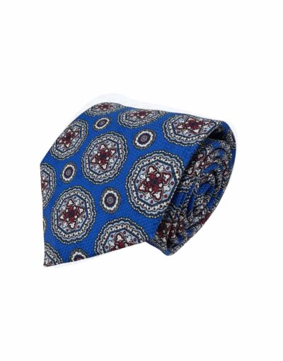 venta online corbata exclusiva garza tejida ceremonia azul dibujo medallones marino estrellas burdeos blanco
