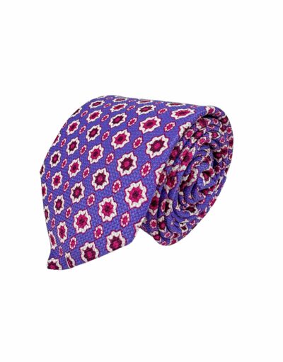 venta online corbata exclusiva garza tejida ceremonia lavanda dibujo estrellas blancas rojas