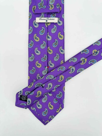 venta online corbata exclusiva garza tejida ceremonia malva cashmere amarillo dibujo sho