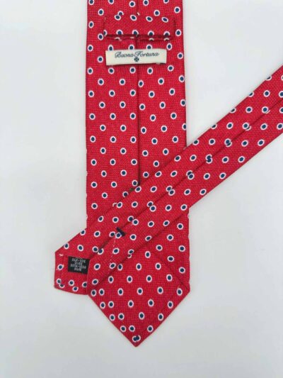 venta online corbata exclusiva garza tejida ceremonia roja dibujo topo marino blanco