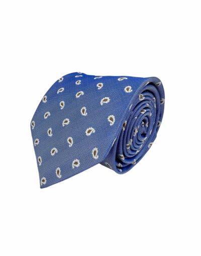 venta online corbata exclusiva jacquard tejida ceremonia azul dibujos amebas marron shop