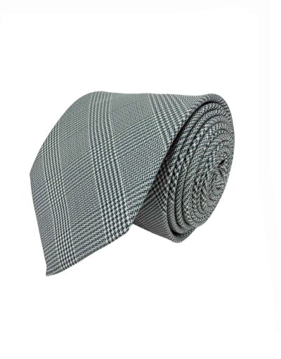 venta online corbata exclusiva jacquard tejida ceremonia cuadro gales verde shop