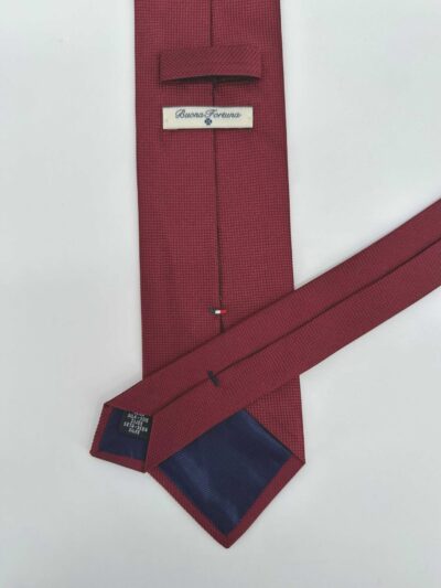venta online corbata exclusiva jacquard tejida ceremonia lisa granate detallejpg