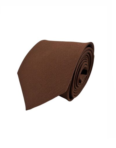 venta online corbata exclusiva jacquard tejida ceremonia lisa marron shop