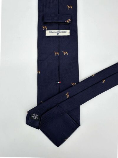 venta online corbata exclusiva jacquard tejida ceremonia marino dibujos perros mastin shop