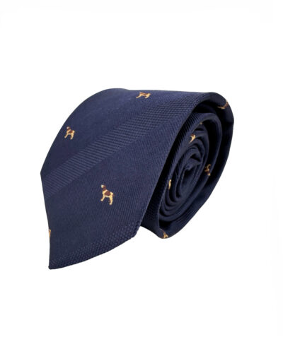 venta online corbata exclusiva jacquard tejida ceremonia marino dibujos perros mastin shop